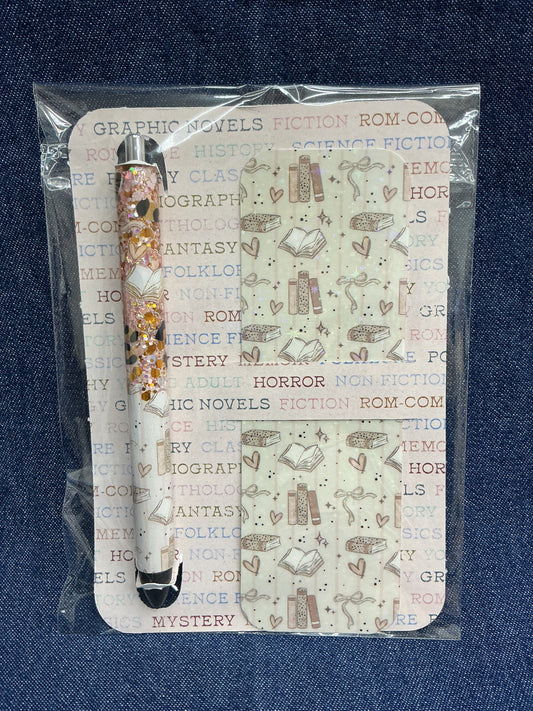 #A-Pen and Bookmark set