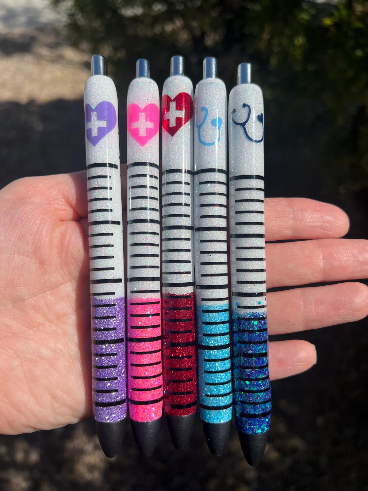 Glitter Syringe Pen: Funny Nurse Gift, Medical Office Desk Decor