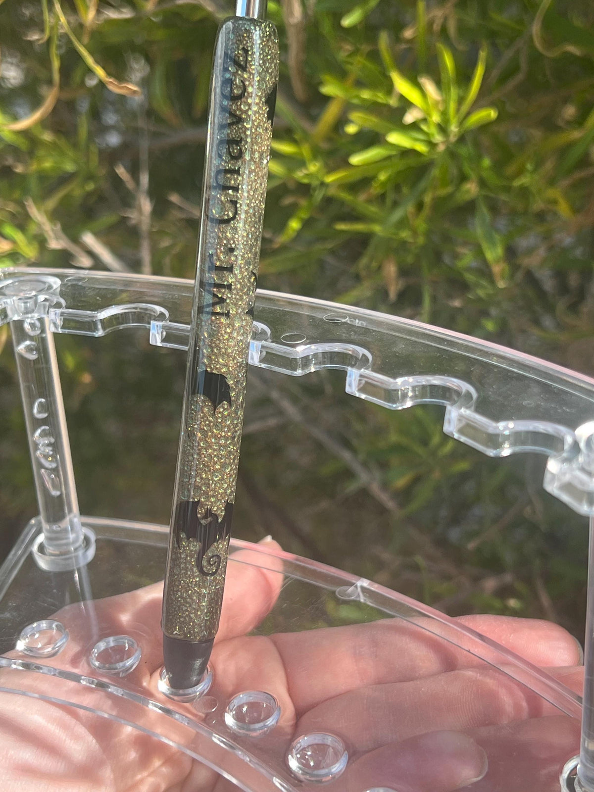Fantasy Dragon Pen: Handmade Resin Pen with Black Ink