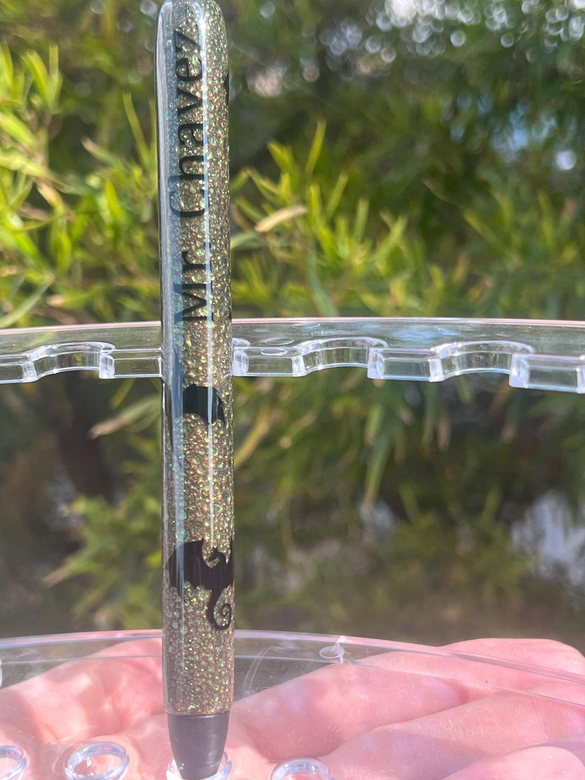 Fantasy Dragon Pen: Handmade Resin Pen with Black Ink