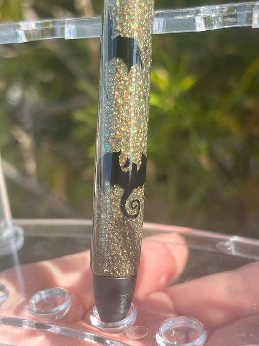 Fantasy Dragon Pen: Handmade Resin Pen with Black Ink