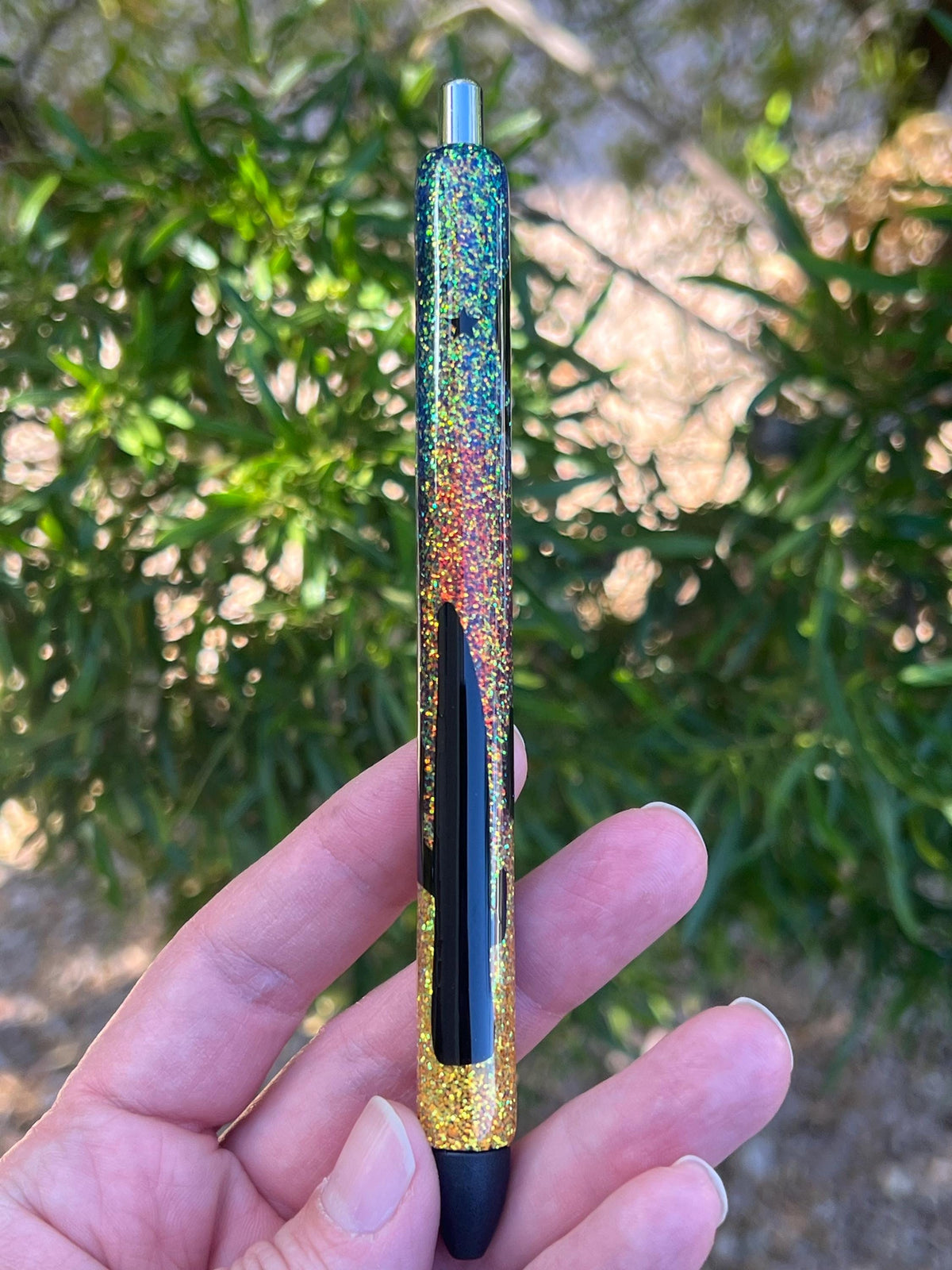 Desert Nights Glitter Pen: Handmade Holographic InkJoy Gel Pen