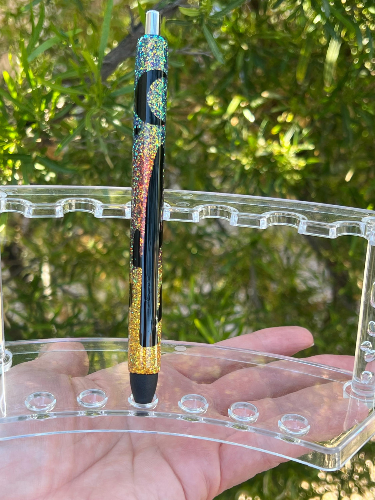 Desert Nights Glitter Pen: Handmade Holographic InkJoy Gel Pen