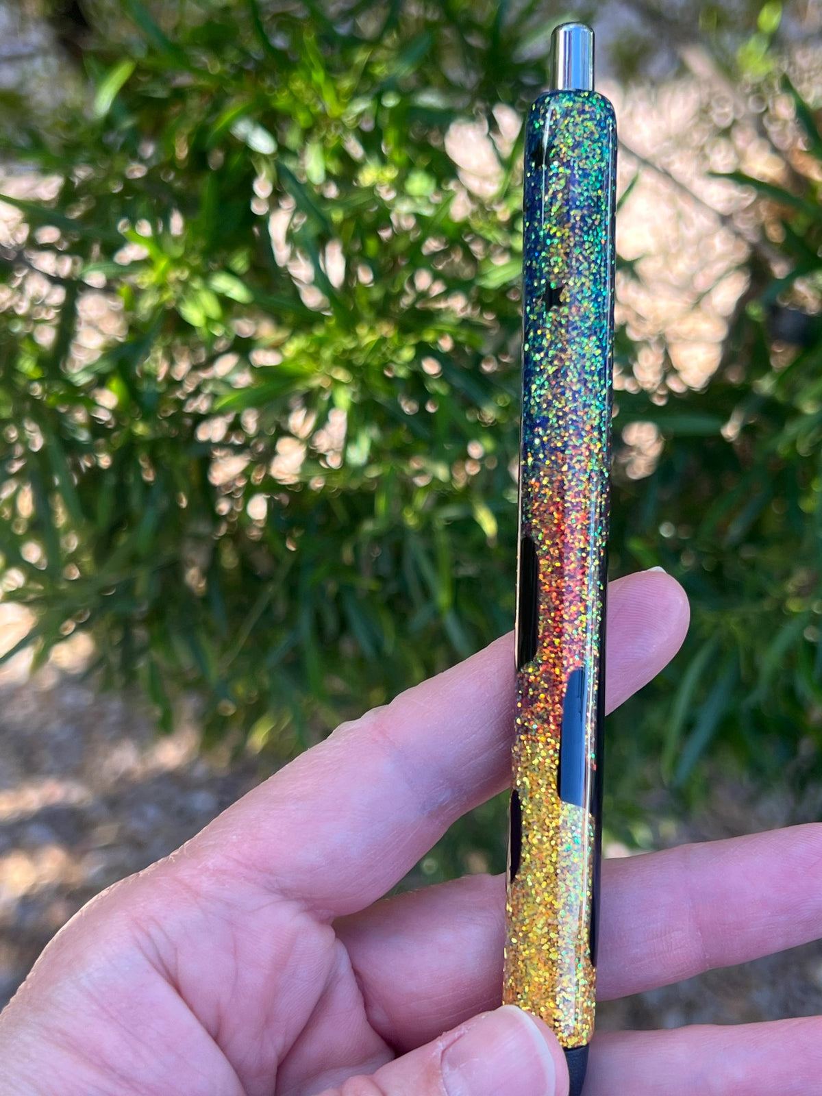 Desert Nights Glitter Pen: Handmade Holographic InkJoy Gel Pen