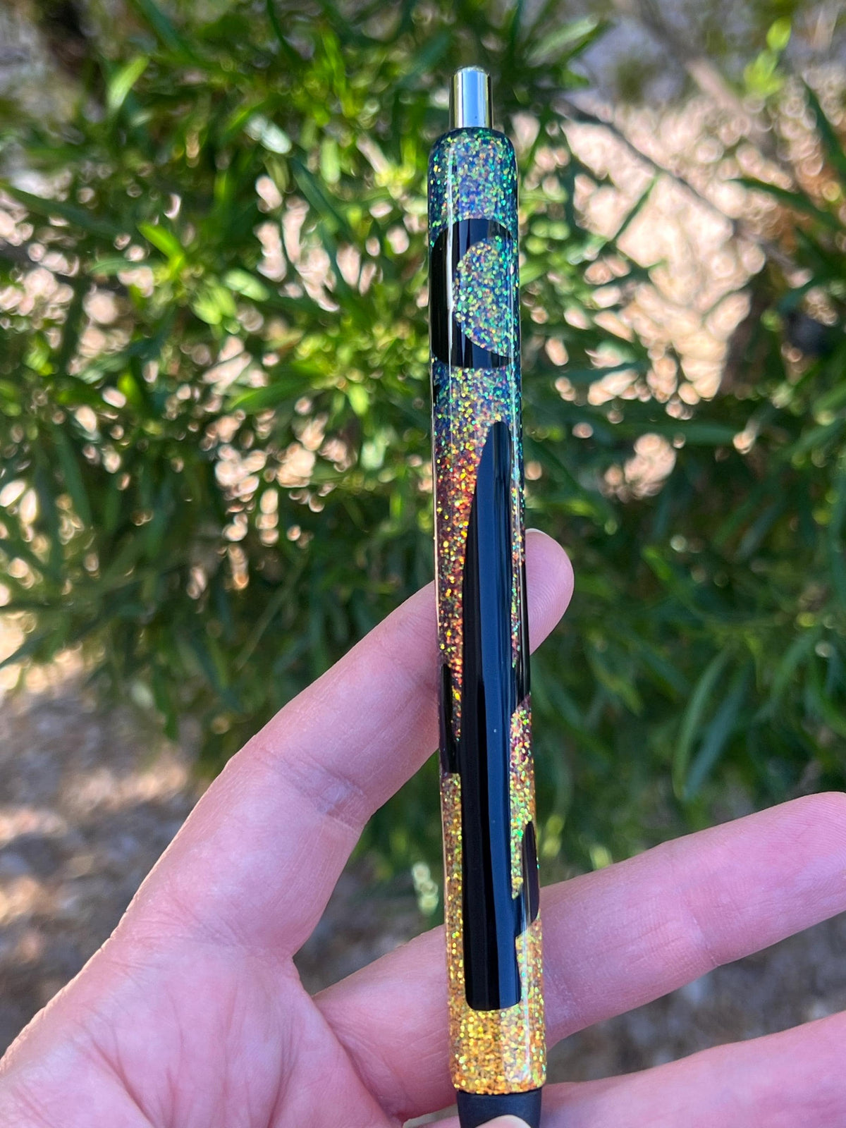 Desert Nights Glitter Pen: Handmade Holographic InkJoy Gel Pen