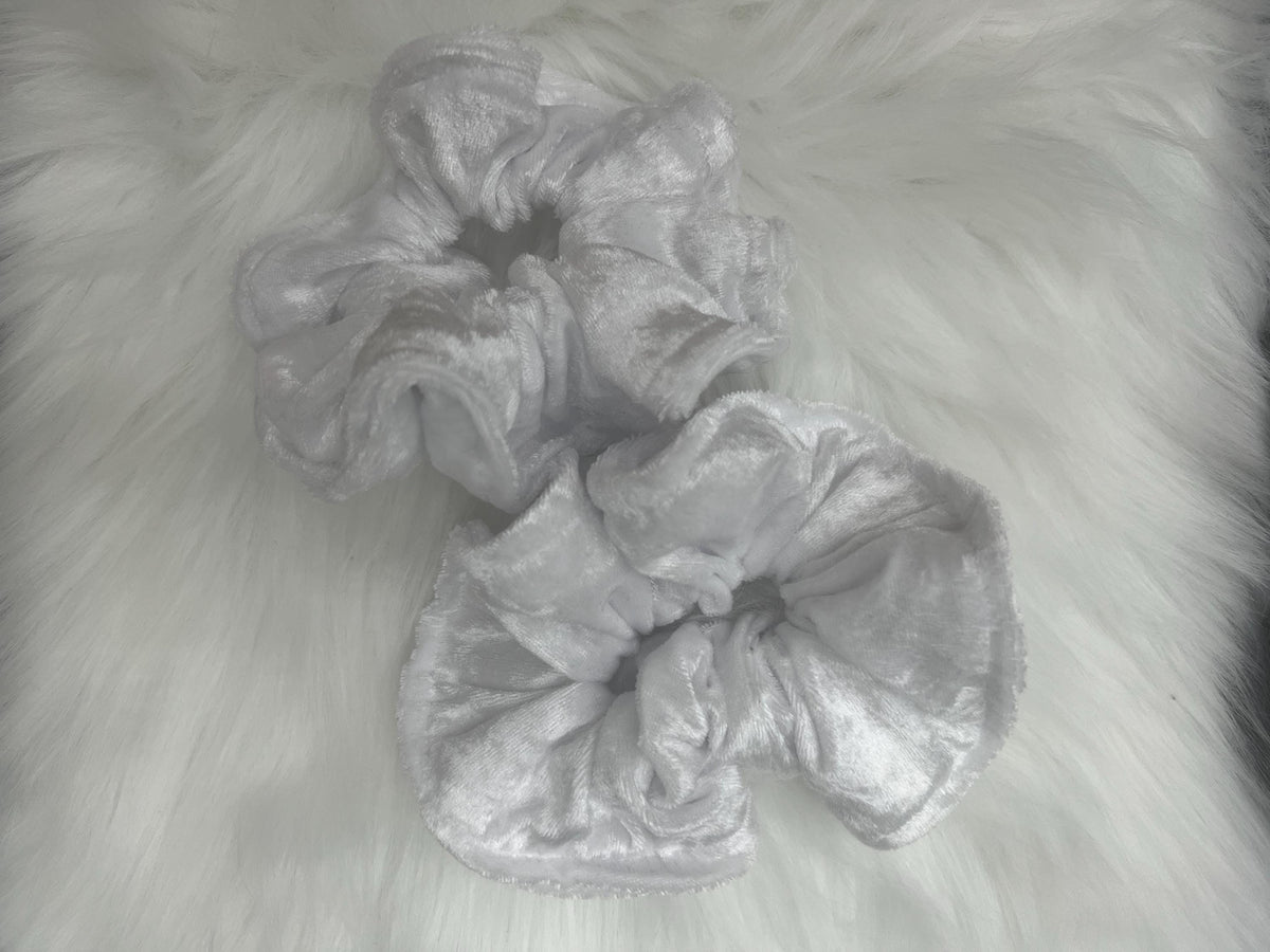 Handmade Velvet Scrunchie - Soft Plush Hair Tie