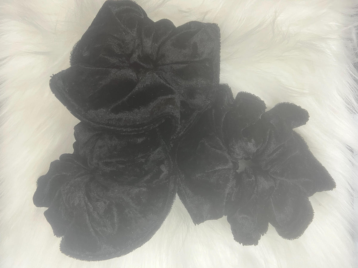 Handmade Velvet Scrunchie - Soft Plush Hair Tie